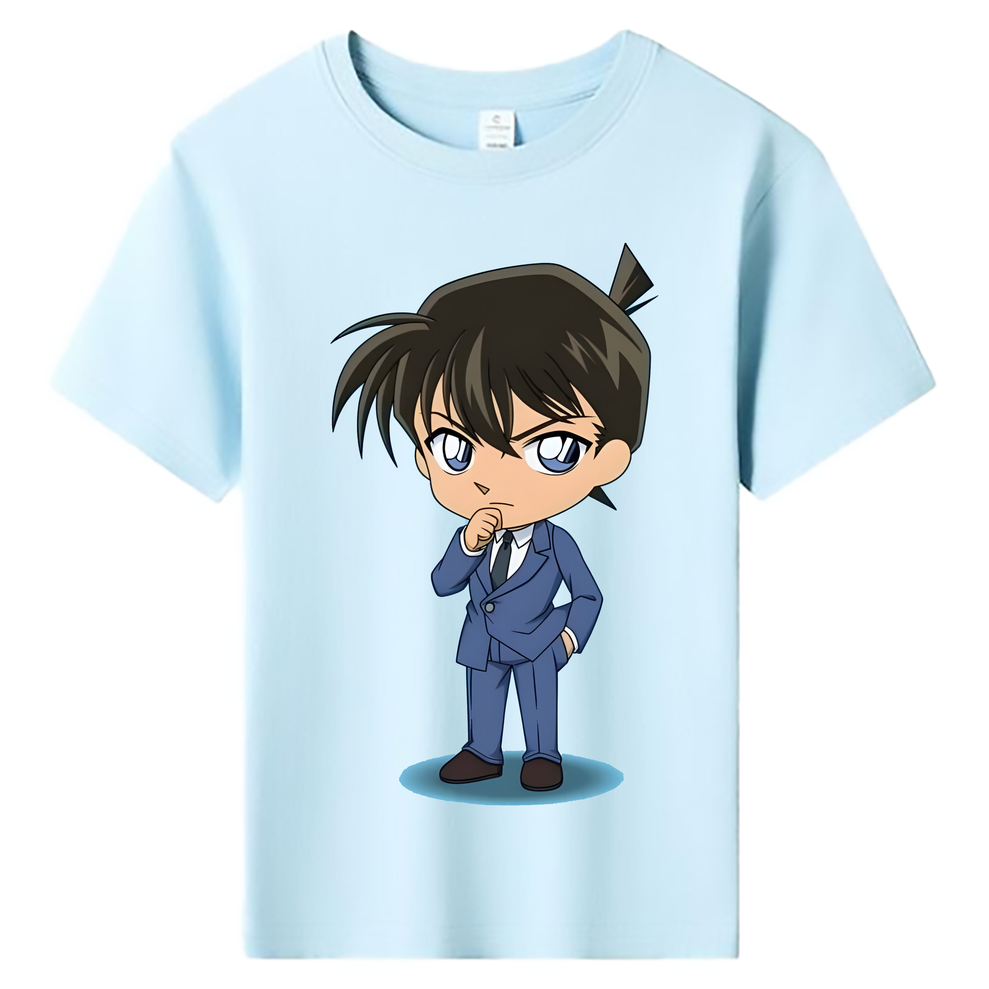 （画像用） 名探偵コナン 江戸川 コナン Detective Conan Conan Edogawa 綿100％キッズTシャツ（フロントプリント）